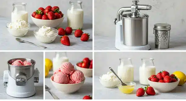 Strawberry and Cream Ice Cream Recipe