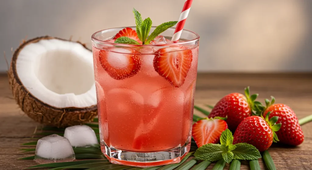 Strawberry-Coconut-Water-Electrolyte-Juice