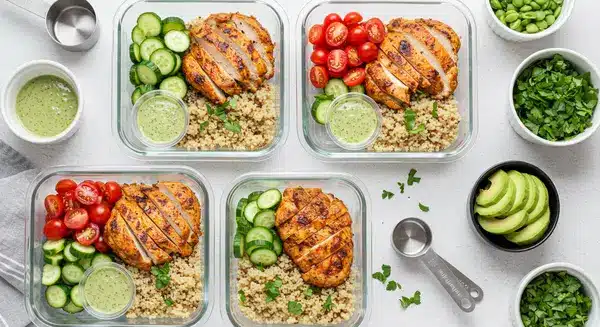 chicken quinoa bowl