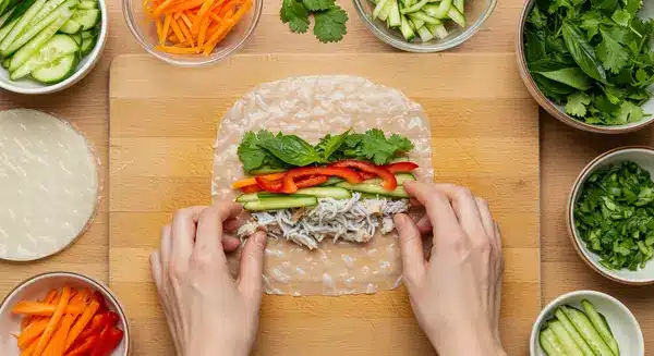 rolling Fish Spring Rolls