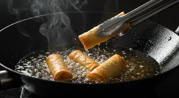 Fresh and Crispy Fish Spring Rolls
