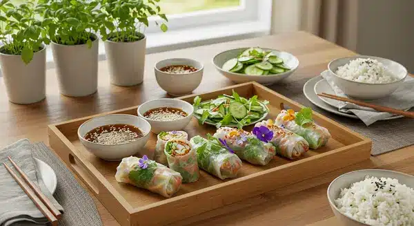 fish spring rolls