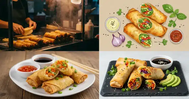 vegetables egg rolls