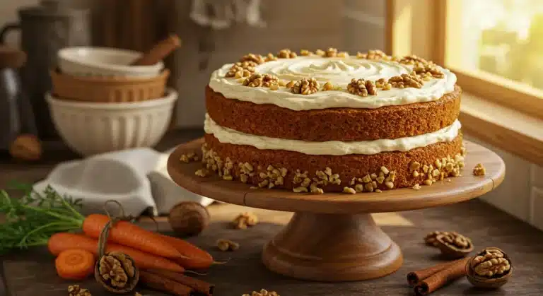carrot walnut cake