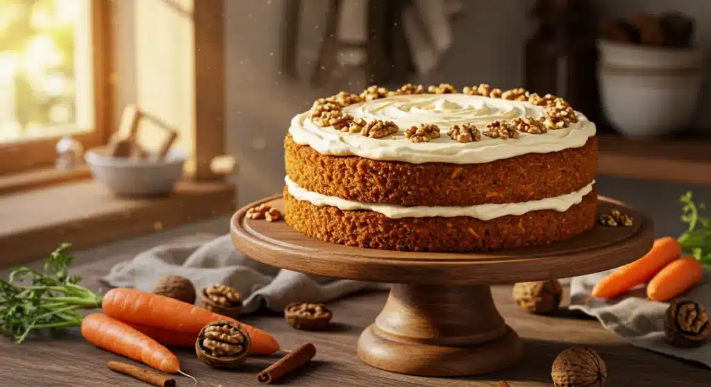 carrot walnut cake