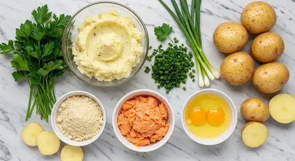 salmon potato balls